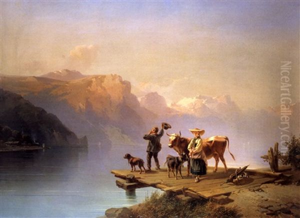 Hol Uber (collab. W/carl Tribel) Oil Painting by August von Rentzell