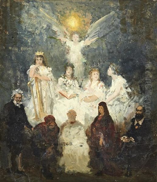 Apotheosis Of The Art Oil Painting by Repin Iliya