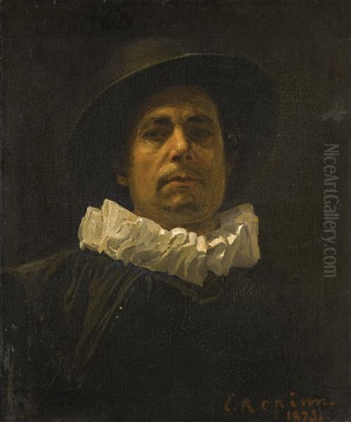 Portrait Of A Man In Spanish Costume Oil Painting by Repin Iliya
