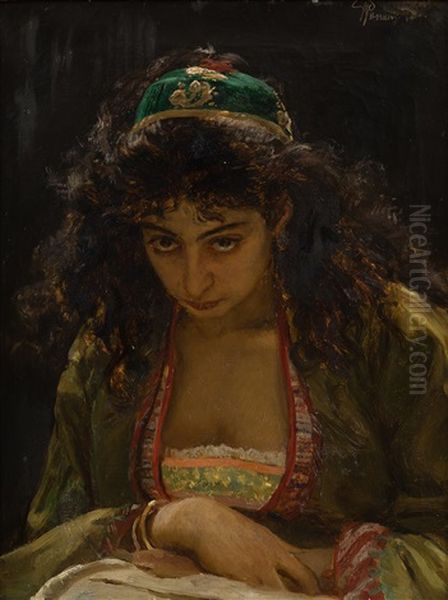 A Sketch To Sadko Oil Painting by Repin Iliya