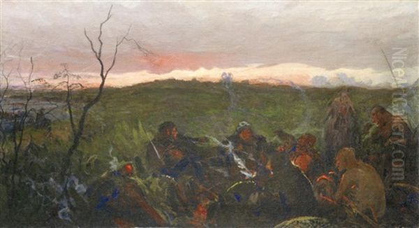 Cossacks Oil Painting by Repin Iliya