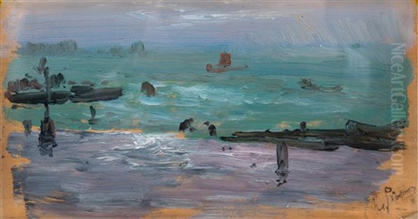 Sketch From Naples Oil Painting by Repin Iliya