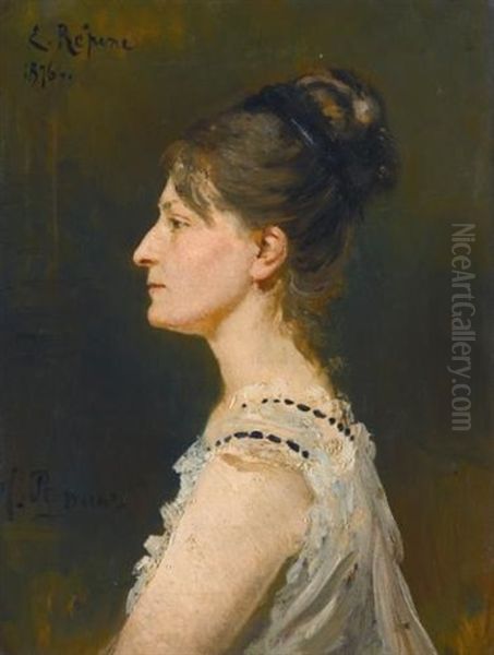 Portrait Of A Lady Said To Be Maria Grigorievna Ge Oil Painting by Repin Iliya