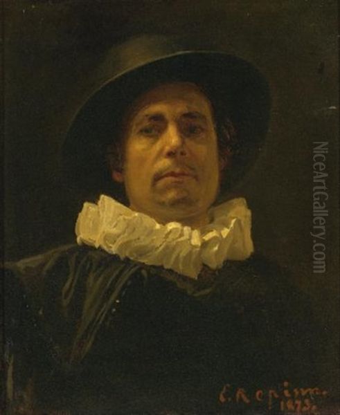 A Man In Spanish Costume (study) Oil Painting by Repin Iliya