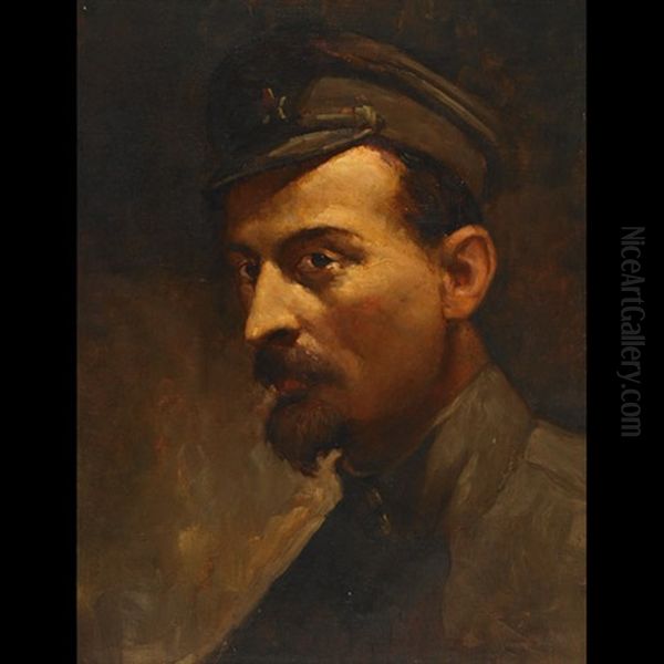 Portrait Of Felix Dzerzhinsky, Depicted Oil Painting by Repin Iliya