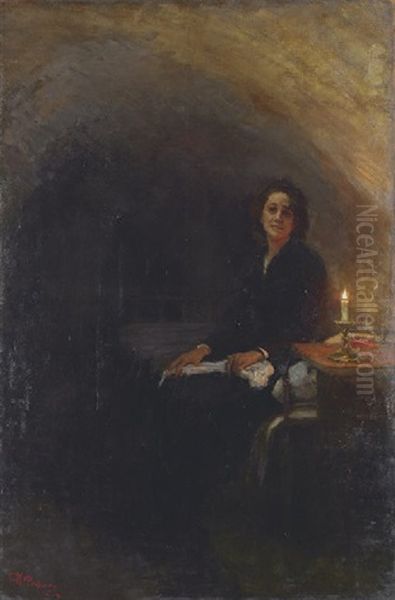 Toska Oil Painting by Repin Iliya