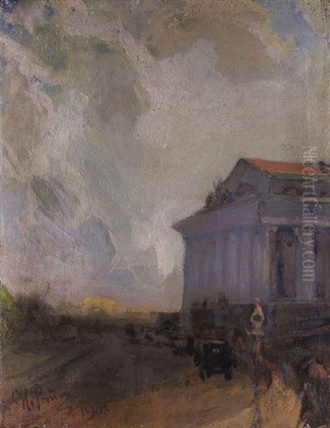 Ansicht Von St. Petersburg Oil Painting by Repin Iliya