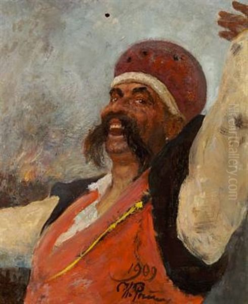 Dancing Cossack Oil Painting by Repin Iliya