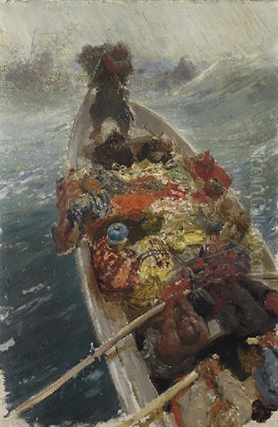 Cossacks From The Black Sea (study) Oil Painting by Repin Iliya