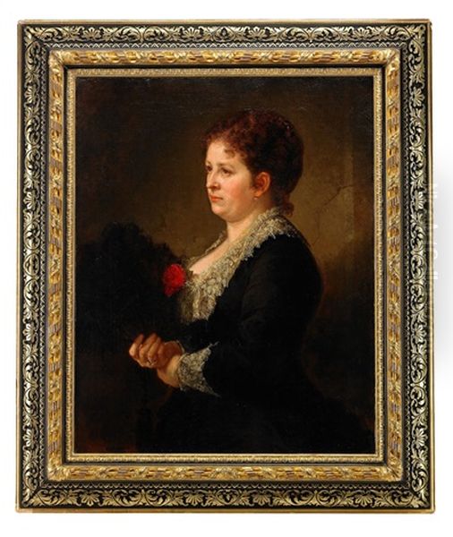 Portrait Of An Unknown Lady Oil Painting by Repin Iliya