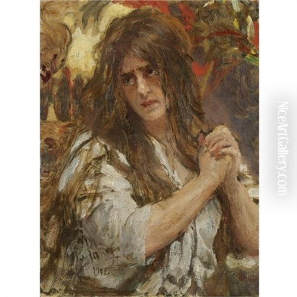 Mary Magdalene Oil Painting by Repin Iliya