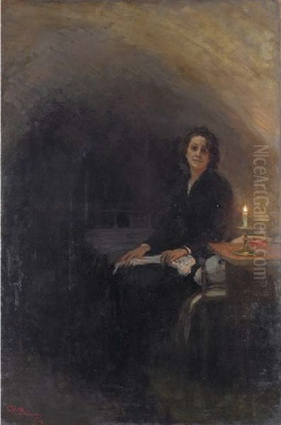 The Revolutionary Before Execution Oil Painting by Repin Iliya