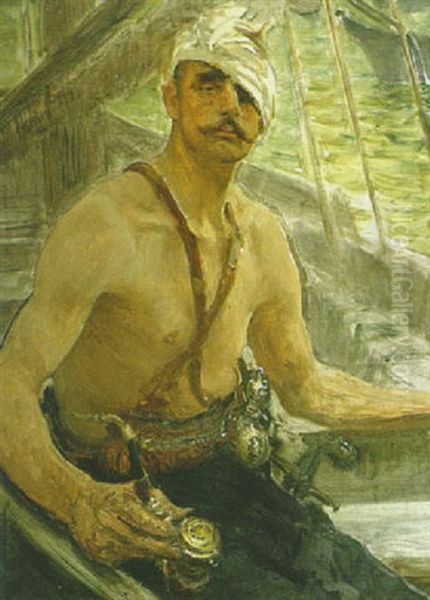 Mustan Meren Aallot Oil Painting by Repin Iliya