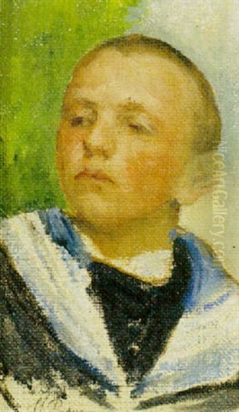Pojke I Sjomansjacka Oil Painting by Repin Iliya