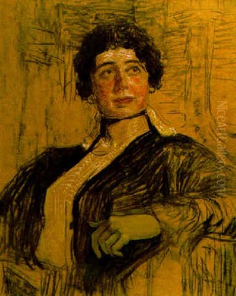 Naisen Muotokuva Oil Painting by Repin Iliya