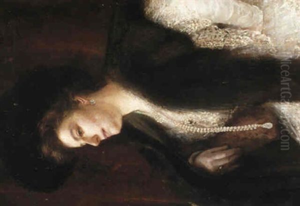 Portrait Of A Lady Oil Painting by Repin Iliya