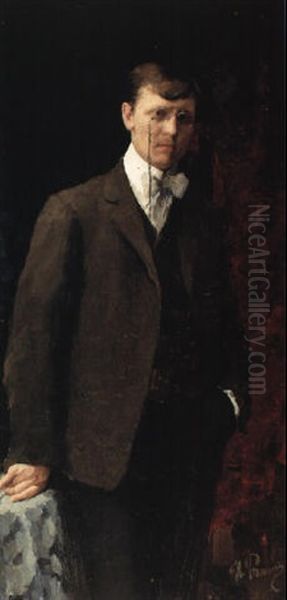 Portrait Of A Man, Possibly Ivan Georgievich Drozdov Oil Painting by Repin Iliya