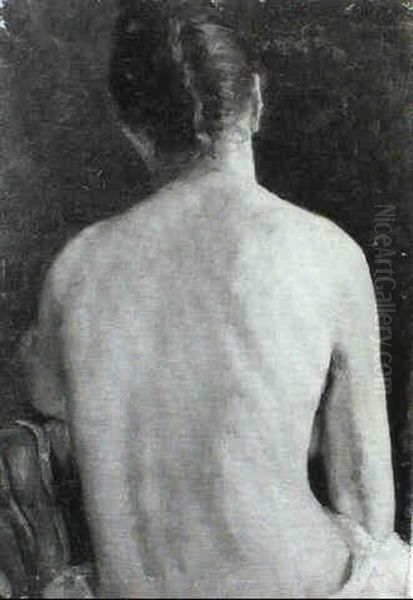 Study Of A Female Nude Oil Painting by Repin Iliya