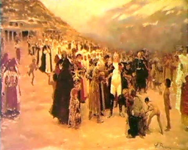 Scene Of Government Overthrow Oil Painting by Repin Iliya