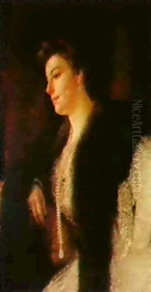 Portrait Of A Lady Oil Painting by Repin Iliya