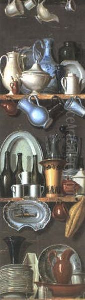 Etude De Ceramiques Oil Painting by Jean Jacques Restieu