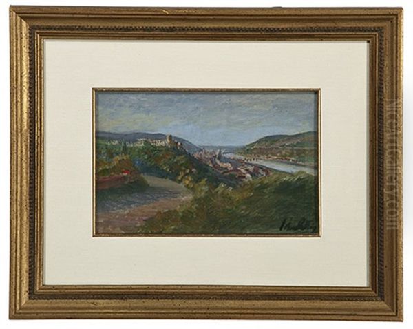 River Scene Oil Painting by John Rettig