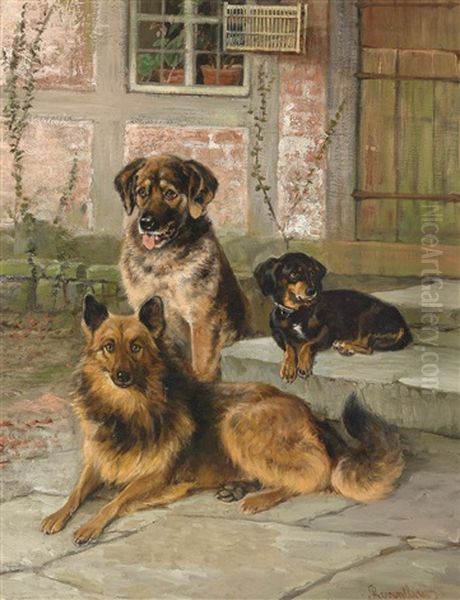 Gute Freunde Oil Painting by Adeline von Reventlow