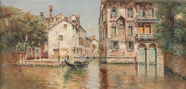 Vue De Venise Oil Painting by Antonio Maria de Reyna Manescau