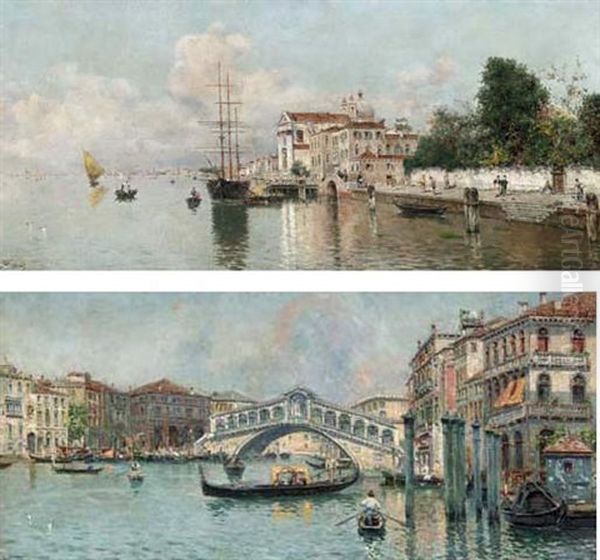 La Chiesa Del Redentore Oil Painting by Antonio Maria de Reyna Manescau