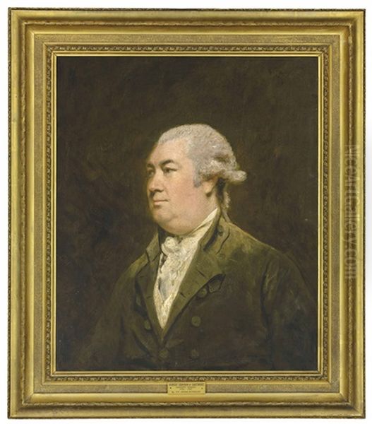 Portrait Of Robert Cunninghame Graham (1735-1797), Bust-length Oil Painting by Of Sir Joshua Reynolds