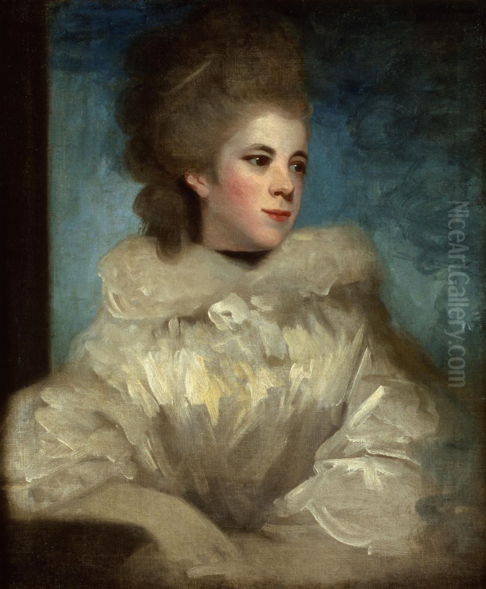 Portrait Of Mrs. Abington (1737-1815) Oil Painting by Of Sir Joshua Reynolds