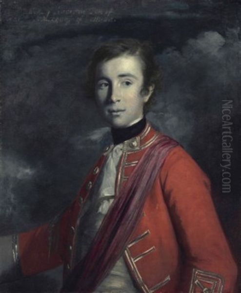Portrait Of General William John Kerr, 5th Marquess Of Lothian (1737-1815), Styled Lord Newbottle And Later Earl Of Ancram, Half-length Oil Painting by Of Sir Joshua Reynolds