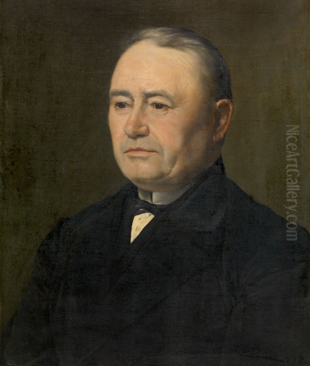 Portrait Of A Man Oil Painting by Charles Boom