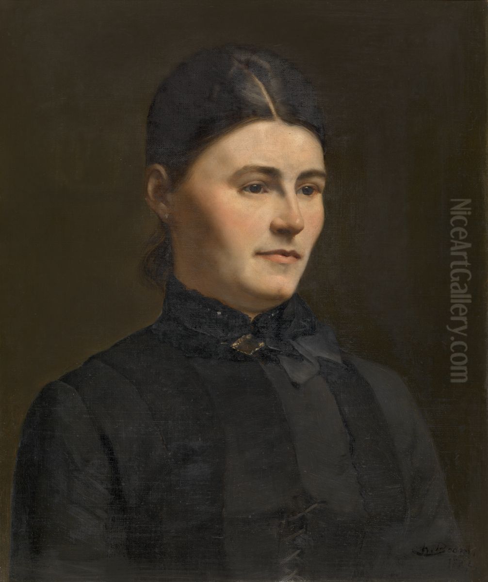 Portrait Of A Woman Oil Painting by Charles Boom