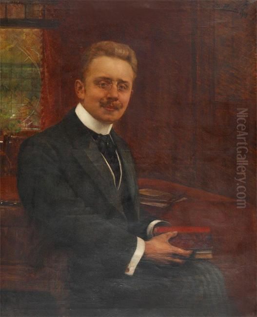 Portrait Of A Man. Oil Painting by Charles Boom