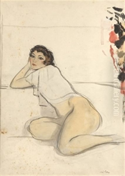 Mujer Oil Painting by Federico Ribas Montenegro