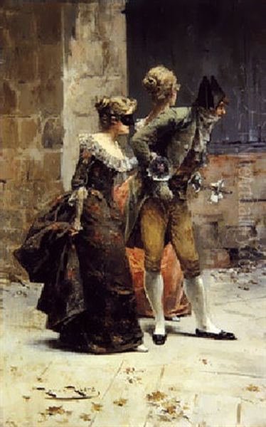 Carnaval Oil Painting by Roman Ribera Cirera