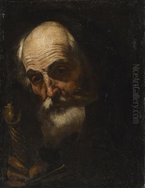 Saint Paul, Bust Length Oil Painting by Jusepe de Ribera
