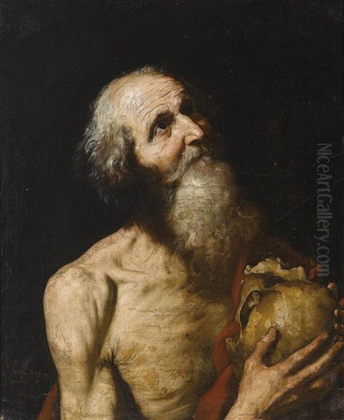 Der Heilige Hieronymus Im Gebet Oil Painting by Jusepe de Ribera