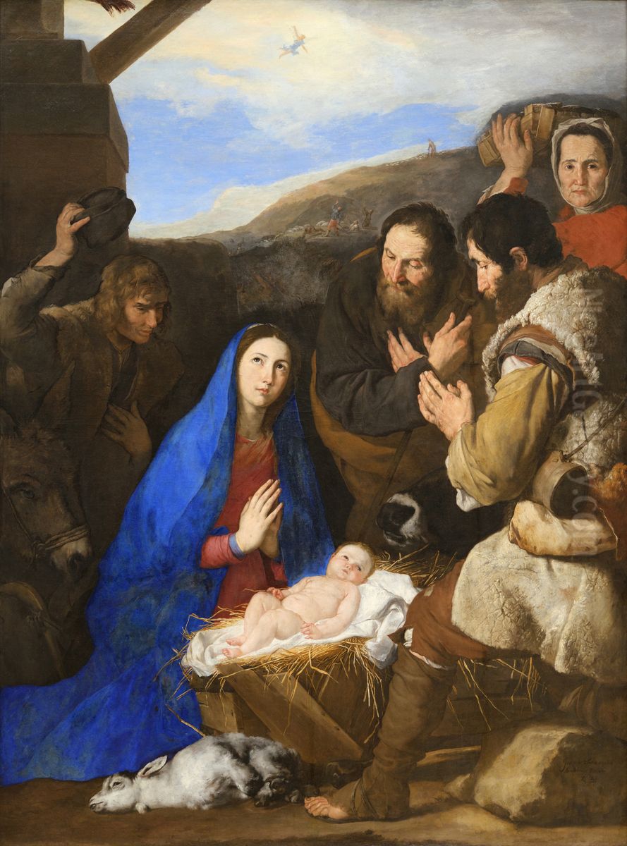 Adoration Of The Shepherds Oil Painting by Jusepe de Ribera