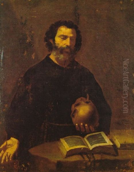 Bildnis Eines Philosophen Oil Painting by Jusepe de Ribera