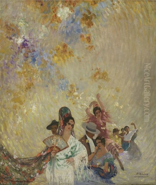 Tipos Espanoles Oil Painting by Pierre Ribera