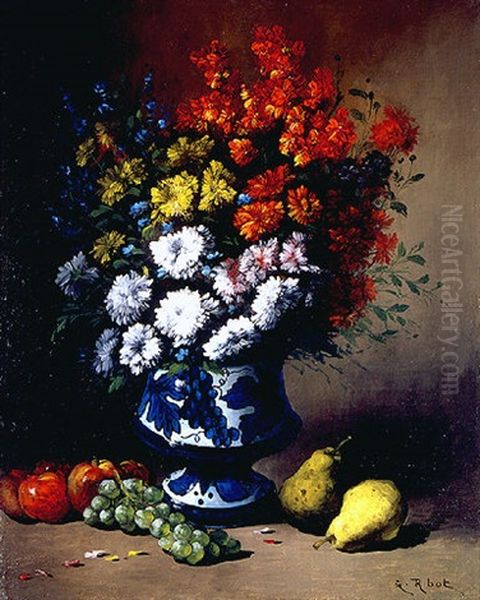 The Young Musicians Oil Painting by Germain Theodure Clement Ribot