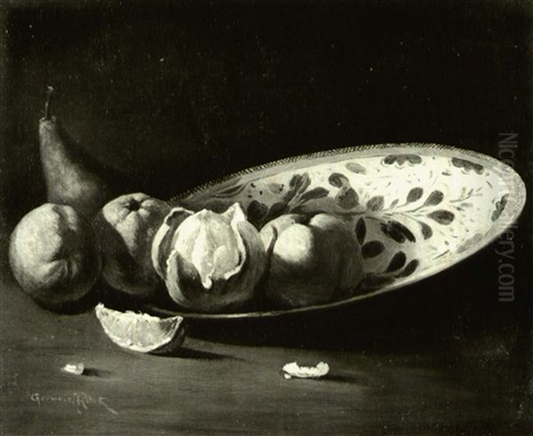 Nature Morte Aux Fruits Oil Painting by Germain Theodure Clement Ribot