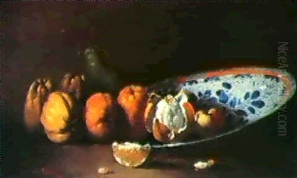 Nature Morte Aux Fruits Oil Painting by Germain Theodure Clement Ribot