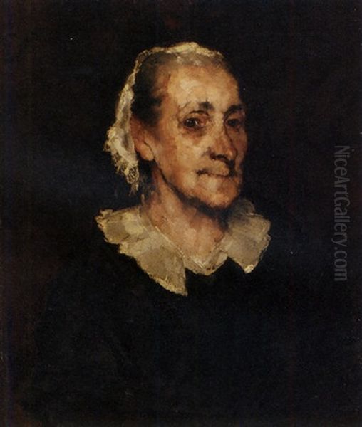 Contemplation Oil Painting by Theodule Augustine Ribot