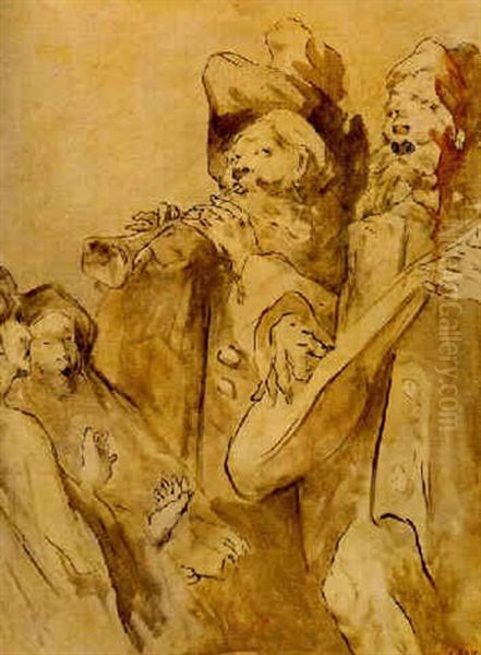 Diogenese Oil Painting by Theodule Augustine Ribot