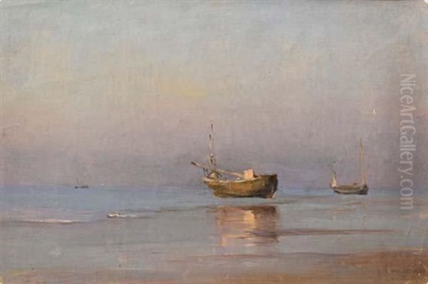 Flobard, Berck (+4 Others; 5 Works) Oil Painting by Georges Ricard-Cordingley