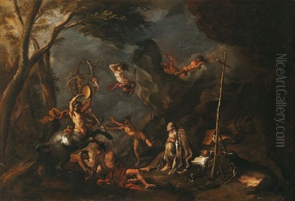 Die Versuchungen Des Heiligen Antonius Oil Painting by Sebastiano Ricci