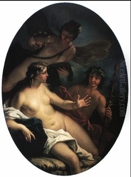 Bacchus Et Ariane Oil Painting by Sebastiano Ricci